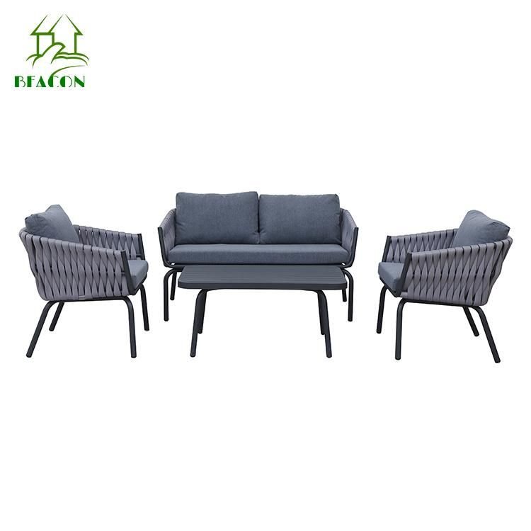 Outdoor Sectional Furniture All Weather Aluminum Sofa for Garden