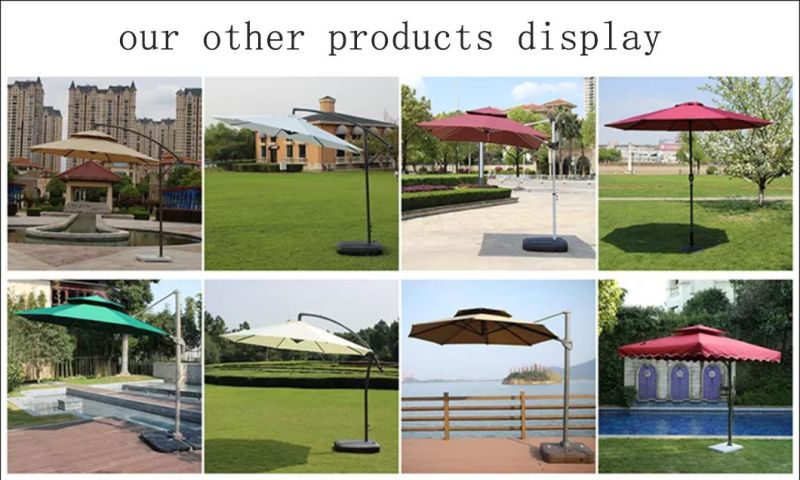 Wholesale Patio LED Light Garden Furniture Sun Shade Parasol Umbrella Outdoor Umbrellas Restaurant Cover Sun Shading Parasol Solar Charge LED Light Umbrella