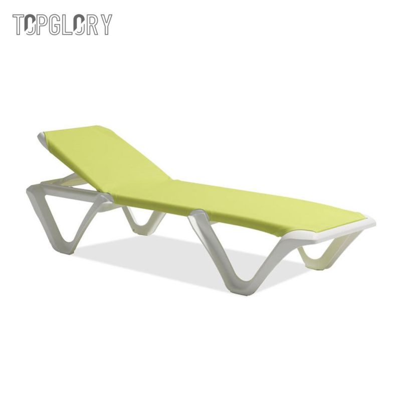 Popular Outdoor Furniture Brushed Aluminum Garden Sun Recliners Loungers for Beach