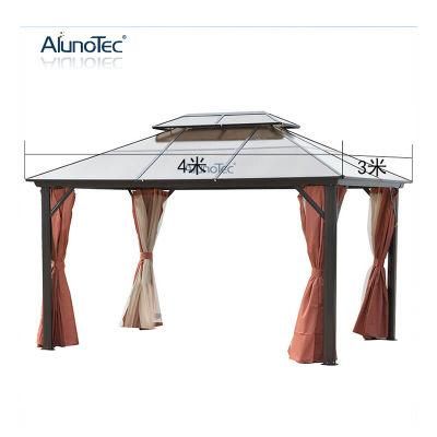 Double Layer Heat Insulation Polycarbonate Gazebo Outdoor Pavilion Tent Pergola