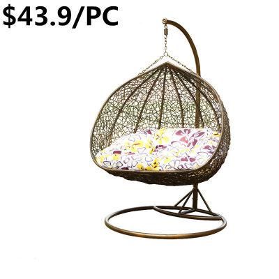 New Designed Double Seat Egg Home Outdoor Hanging Swing Chair
