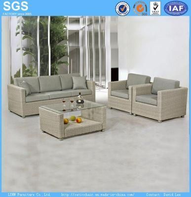 Resort Hotel Lesiure Furniture Synthetic Rattan Sofa