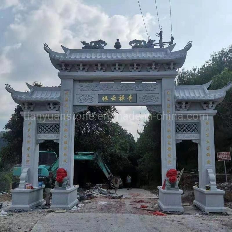 Granite Stone Porch Stair Railings River Arch Bridge Scenic Spot Customization Design LAN GaN
