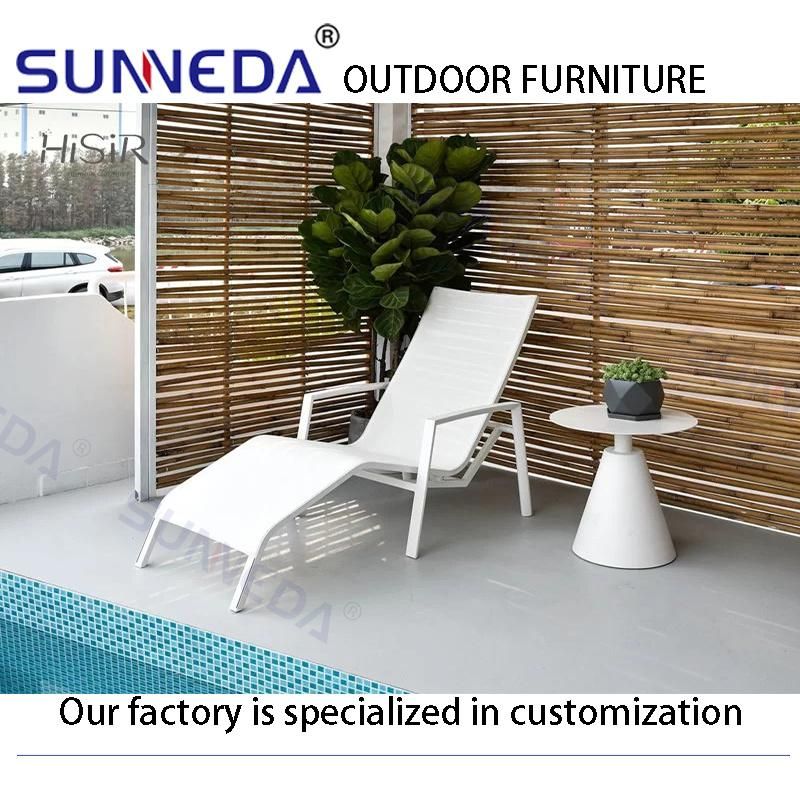 Sunbed Outdoor Chair Aluminum Frame Sun Lounger