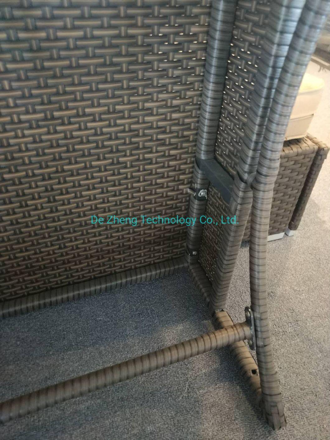 Leisure Luxury Metal High Bar Furniture Rattan Aluminum Garden Bar Table