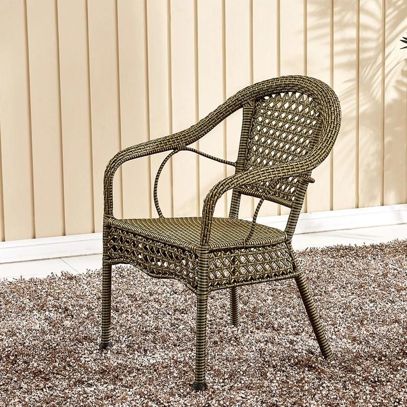 Stackable Modern Outdoor Cafeteria Balcony Patio Rattan Chair