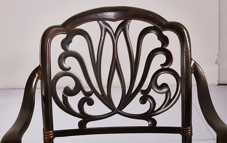 Antique Design Aluminum Bronze Casting Furniture Parts Patio Swivel Chair