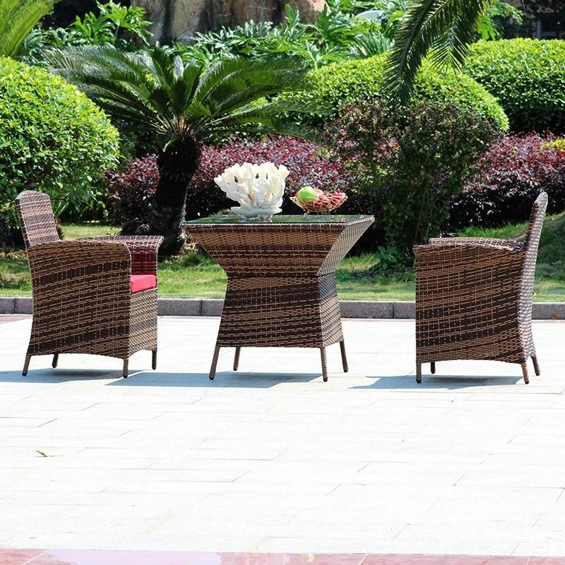 Hotel Wicker Dining Table Set Patio Outdoor Garden Rattan Furniture