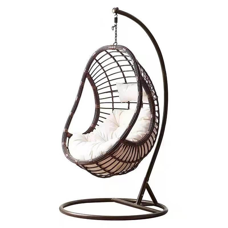 Fashion Lounge Design Hanging Outdoor PE Rattan Bird′ S Nest Swing Chair