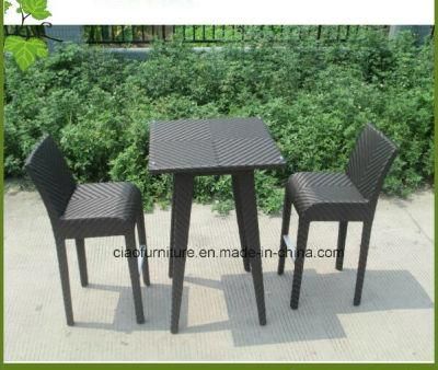 High End Outdoor Furniture Wicker/Rattan Bar Table and Chair