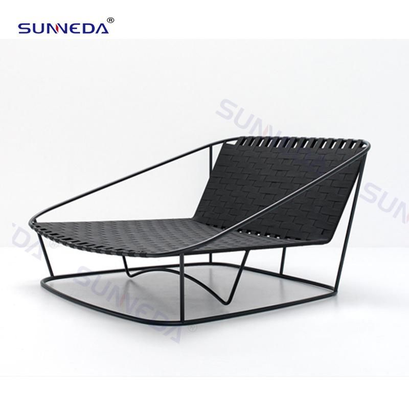 Garden Double Sunbed Aluminium Lounger Beach Lounge Modern Day Bed Outdoor