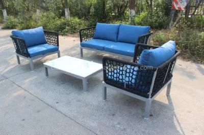 Outdoor Patio Rope Weaving Popular Garden Sofa Set Outdoor Furniture with Cushion