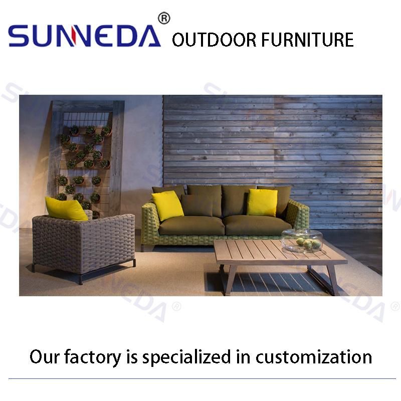 Colorful Costomized Outdoor Sofa Outdoor Chair Woven Garden Furniture