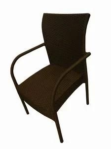 Outside Wicker Garden Chair with Arms