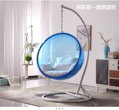 Acrylic Space Transparent Bubble Semi Spherical Suspension Chair