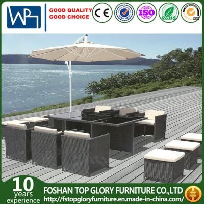 Wicker Furniture Outdoor Garden Dining Set with Table and Chairs (TG-1637)