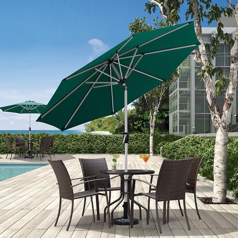 Outdoor Waterproof Bar Furniture Table Side Rectangular Patio Roma Umbrella Parasol