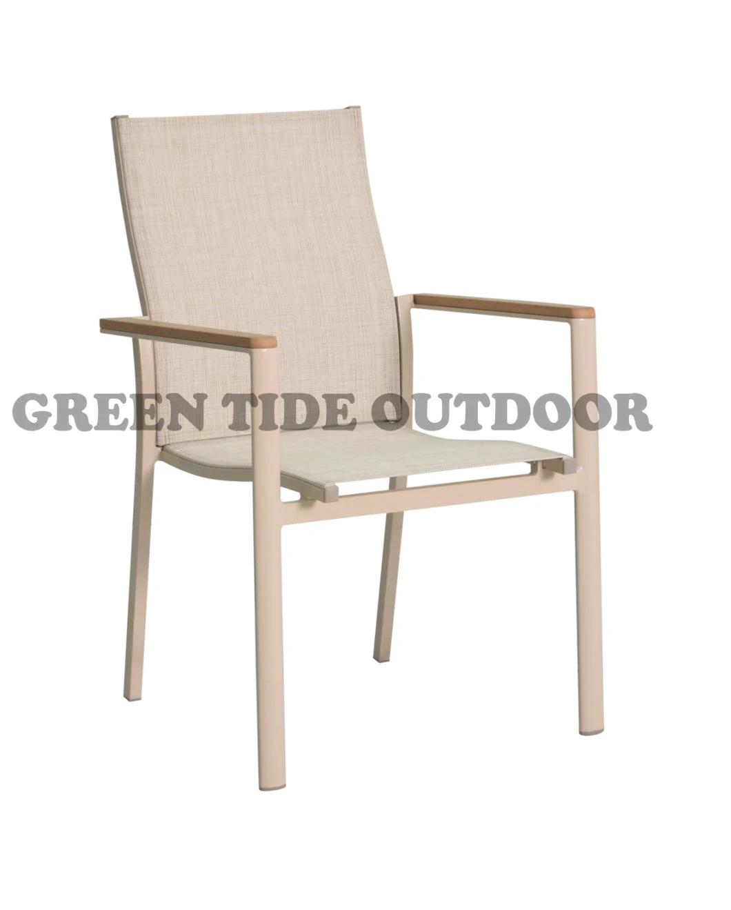 Outdoor Garden Aluminum Extensible Dining Furniture Set 7PCS