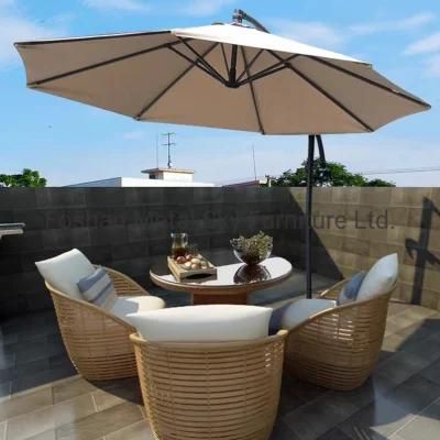 Outdoor Garden Marble Roman Folding Cantilever Parasols Patio Banana Umbrellas