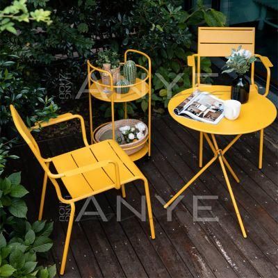 Premium Steel Firm Villa Furniture Garden Dining Chair Armchair Outside Dining Furniture