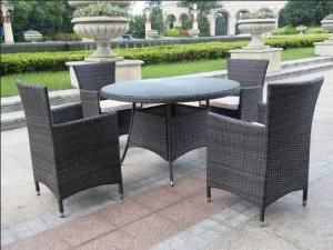 Rattan Furniture Garden Modern Patio Hotel Dining Round Table Chair