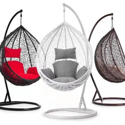 Cane Basket Rattan Hammock Macrame Balcony Garden Patio Outdoor Hang Swing Chair