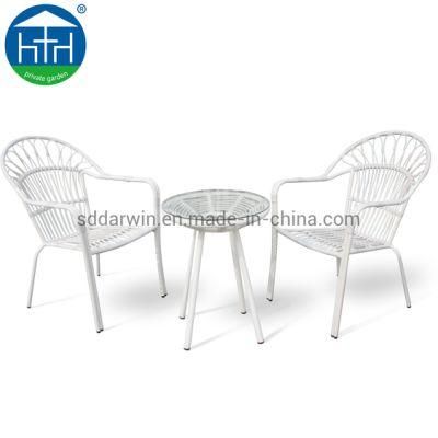 Modern Design Garden Rattan Wicker Table and Chair Patio Dining Set for Garden