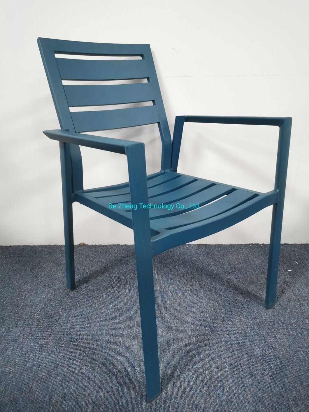 Leisure Design Outdoor Garden Furniture Balcony Colorful Patio Chairs Garden Aluminum Chairs