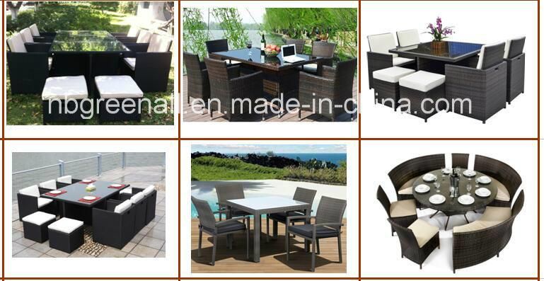 Outdoor Garden Patio Wicker Hot Rattan Bar Stool Set Furniture (GN-8635D)