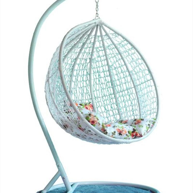 Newest Furniture Armrest Garden Outdoor Rattan Egg Wicker Swing Chair
