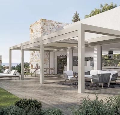 Customized Aluminium Motorized Pergola with Adjustable Louver Roof
