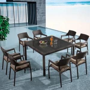 Whole Selling Comfortable Leisure Outdoor Using Rattan Garden Dining Set Furniture with Chair&amp; Table (YTA581&YTD020-3)
