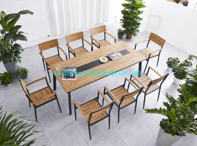 Commercial Outdoor Furniture Patio Garden Table Sets with Chairs for Hotel Restaurant Contract