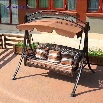 Rotated Roof with Waterproof UV Resistant Fabric Outdoor Swing