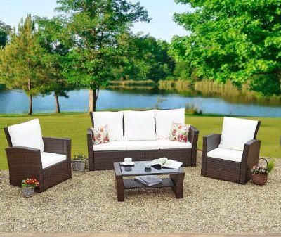 New Poly Rattan/Wicker Outdoor Garden Hotel Home Sofa Set Furniture