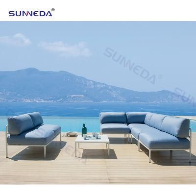 Classic Design Luxury Garden Corner Sofa Modern Aluminum Outdoor Sofa Wholesale Fashion Outdoor Couch