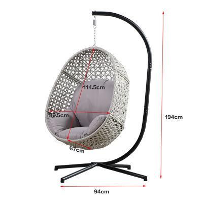 Customized New OEM Foshan Egg Shape Chair Hammock Swing Hotel Furniture in China