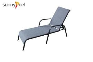 Swimming Pool Laybed Textilene Sunbed Chaise Lounger