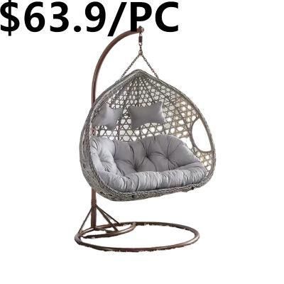 Modern Outdoor Garden Adult Metal Hanging Rocking Swing Chair