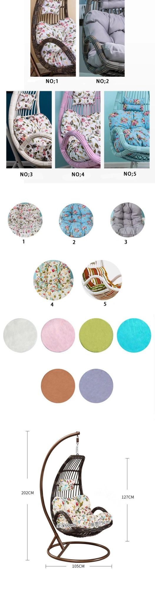 Family Hanging Basket Rattan Living Room Hanging Orchid Falling Chair Swing