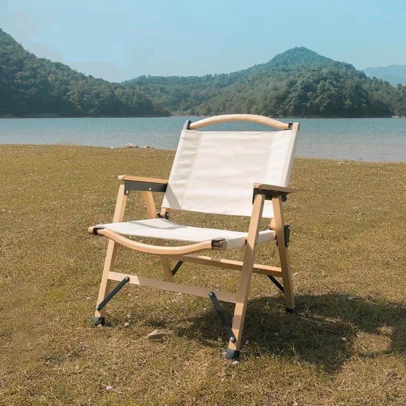 Hot Selling Metal Wooden Foldable Chair Camping Canvas Camping Furniture Set
