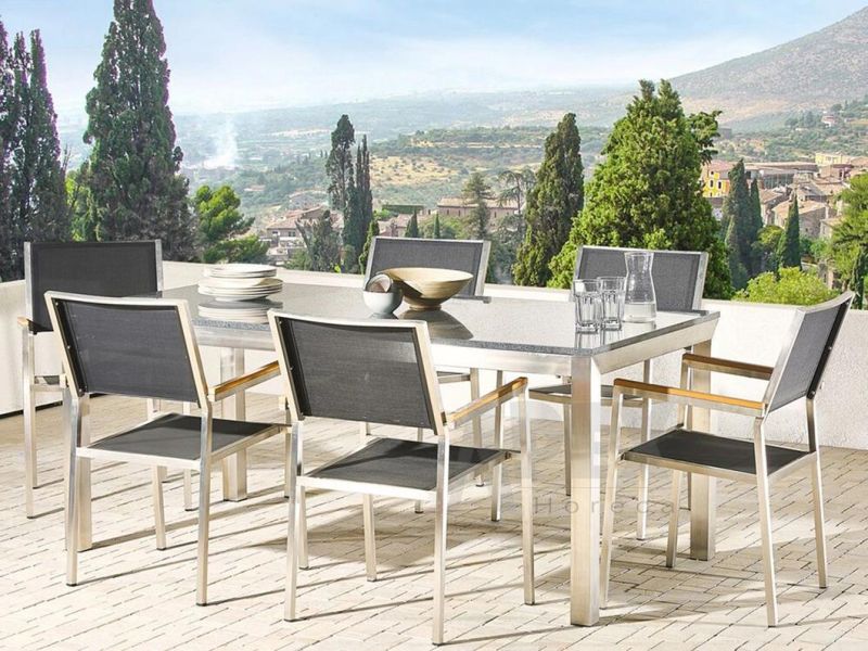 Factory Price Wholesale Modern Outdoor Furniture Stainless Steel Dining Chair