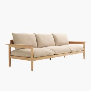 2020 New Type of Outdoor Solid Wood Sofa Bed Garden Villa Courtyard European Sofa Indoor Living Room Sofa Board Room Furniture