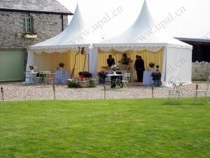 Combined Pagoda Marquee Tent with Pink Roof