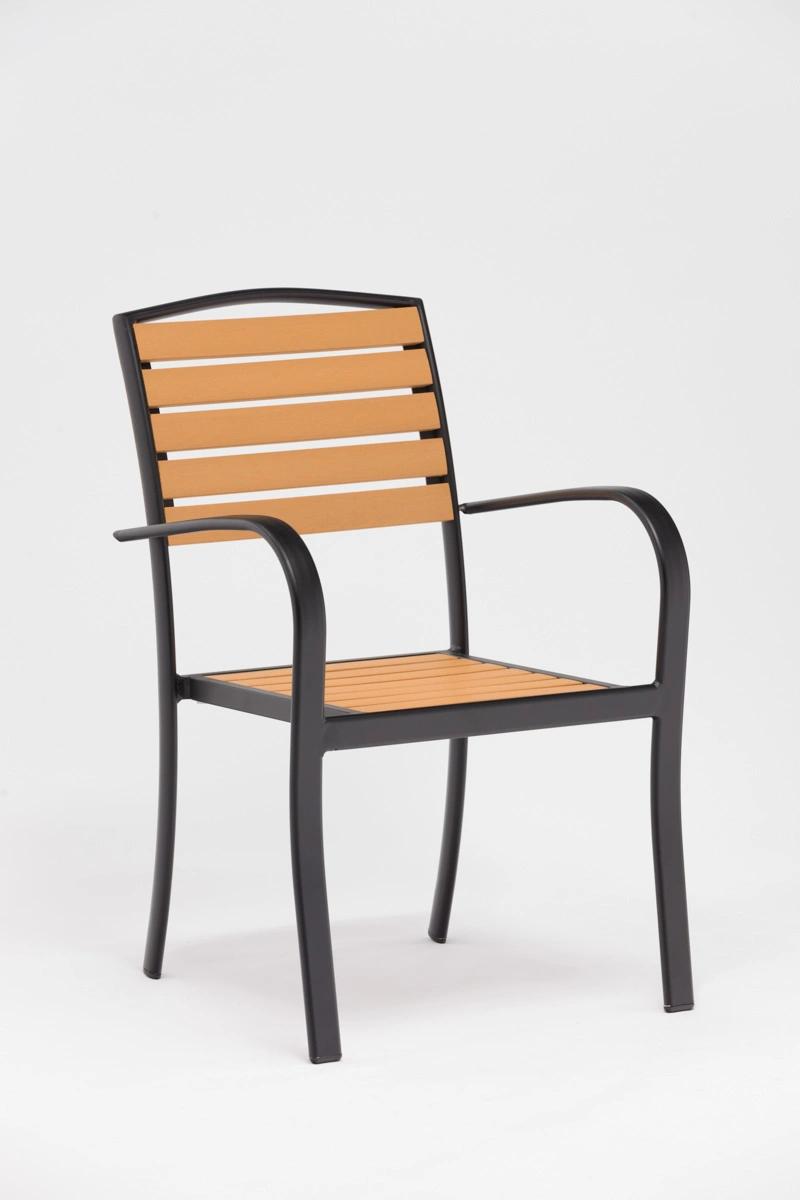 Outdoor Chair with Plastic Wood Perfect for Relaxed Dining