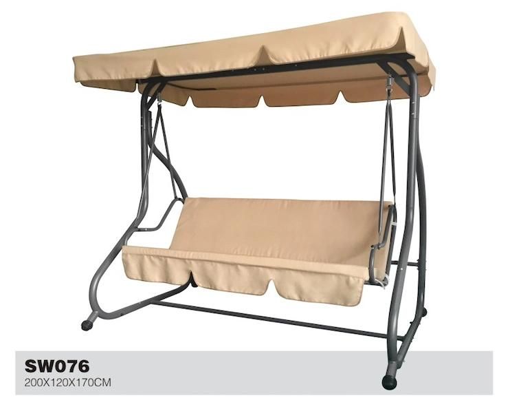 Outdoor Leisure Swing Chair with Polyester Canopy