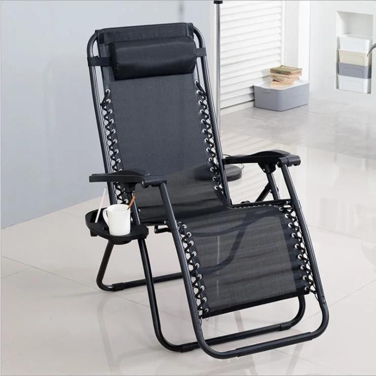 Adjustable Metal Frame Chair Public Patio Furniture Outdoor Folding Chair