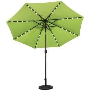 Commercial Restaurant LED Umbrella Garden Umbrella with Tile Patio Parasol Umbrella