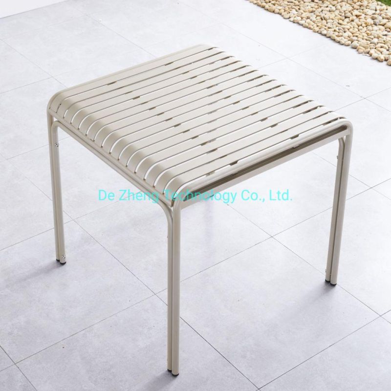 Chinese Factory Supply Wholesale Aluminum Dining Table and Chair Dining Furniture