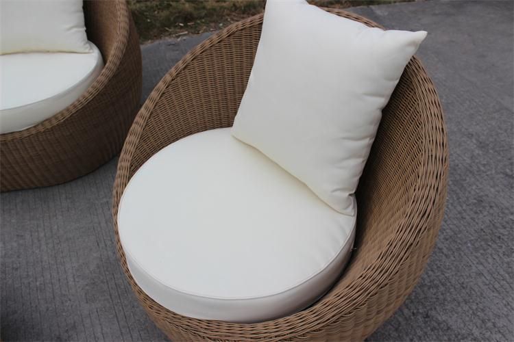 Foshan Outdoor Furniture Round Wicker Sofa Set